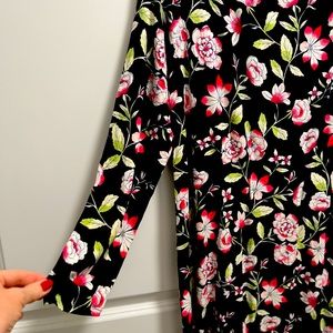 J jill wear ever black dress with flowers